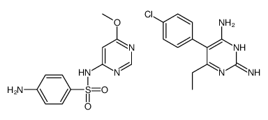 4-amino-N-(6-methoxypyrimidin-4-yl)benzenesulfonamide,5-(4-chlorophenyl)-6-ethylpyrimidine-2,4-diamine Structure