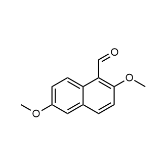2,6-二甲氧基-1-萘甲醛结构式