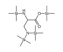 3-[Bis(trimethylsilyl)amino]-2-(trimethylsilylamino)propionic acid trimethylsilyl ester结构式