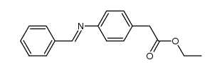 (4-benzylidenamino-phenyl)-acetic acid ethyl ester Structure