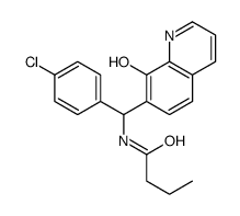 N-[(4-chlorophenyl)-(8-hydroxyquinolin-7-yl)methyl]butanamide结构式