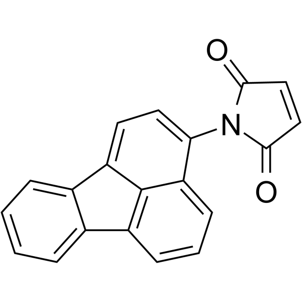 N-(3-Fluoranthyl)顺丁烯二酰亚胺结构式