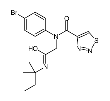 1,2,3-Thiadiazole-4-carboxamide,N-(4-bromophenyl)-N-[2-[(1,1-dimethylpropyl)amino]-2-oxoethyl]-(9CI) Structure