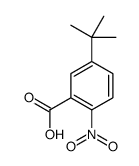 5-叔丁基-2-硝基苯甲酸结构式