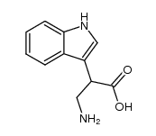 3-amino-2-(3-indolyl)propionic acid Structure