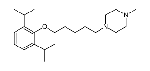 1-[5-[2,6-di(propan-2-yl)phenoxy]pentyl]-4-methylpiperazine结构式