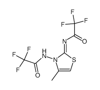 4-methyl-3-(2,2,2-trifluoro-acetylamino)-2-trifluoroacetylimino-2,3-dihydro-thiazole Structure