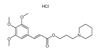 3,4,5-trimethoxy-trans-cinnamic acid-(3-piperidino-propylester), hydrochloride Structure