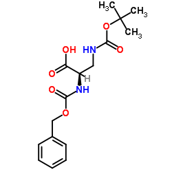 Cbz-D-(+)-2,3-二氨基丙酸结构式
