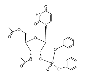 O3',O5'-diacetyl-[2']uridylic acid diphenyl ester Structure