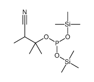 (3-cyano-2-methylbutan-2-yl) bis(trimethylsilyl) phosphite Structure