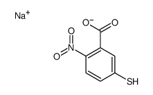 5-Mercapto-2-nitrobenzoic acid sodium salt结构式