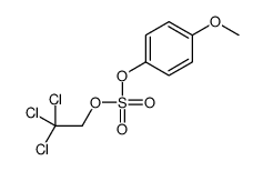 (4-methoxyphenyl) 2,2,2-trichloroethyl sulfate结构式