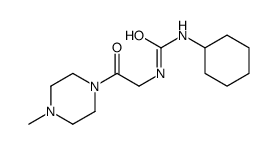 1-cyclohexyl-3-[2-(4-methylpiperazin-1-yl)-2-oxoethyl]urea Structure
