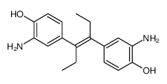 2-amino-4-[(E)-4-(3-amino-4-hydroxyphenyl)hex-3-en-3-yl]phenol结构式
