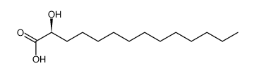 (S)-α-hydroxymyristic acid Structure