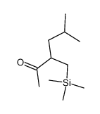 3-(trimethylsilylmethyl)-5-methylhexan-2-one Structure
