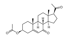 3-acetyloxy-3β-pregn-5-en-7,20-dione结构式
