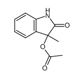 3-acetoxy-3-methyloxindole结构式
