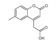 (6-methyl-2-oxo-2H-chromen-4-yl)-acetic acid Structure