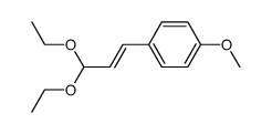 3,3-Diethoxy-1-(4-methoxyphenyl)-(E)-1-propen结构式