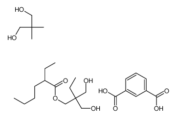 benzene-1,3-dicarboxylic acid,2,2-bis(hydroxymethyl)butyl 2-ethylhexanoate,2,2-dimethylpropane-1,3-diol Structure