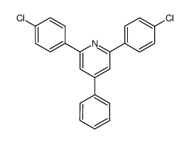 2,6-bis(4-chlorophenyl)-4-phenylpyridine结构式