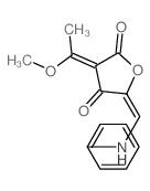 2,4(3H,5H)-Furandione,3-(1-methoxyethylidene)-5-[(phenylamino)methylene]-结构式