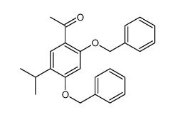 1-(2,4-双(苄氧基)-5-异丙基苯基)乙酮结构式