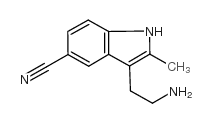 3-(2-氨基乙基)-2-甲基-1H-吲哚-5-甲腈结构式
