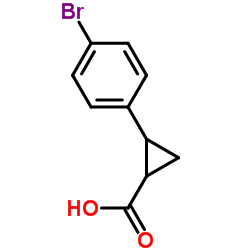2-(4-溴苯基)环丙烷羧酸结构式