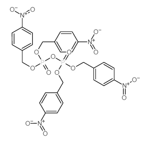 1-[[bis[(4-nitrophenyl)methoxy]phosphoryloxy-[(4-nitrophenyl)methoxy]phosphoryl]oxymethyl]-4-nitro-benzene结构式