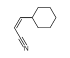 (Z)-3-cyclohexylprop-2-enenitrile结构式