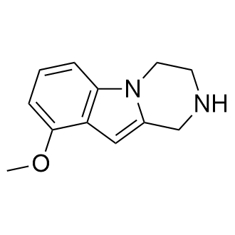 9-甲氧基-1,2,3,4-四氢吡嗪[1,2-a]吲哚结构式