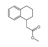 1,2,3,4-tetrahydronaphthalene-1-acetic acid methyl ester Structure