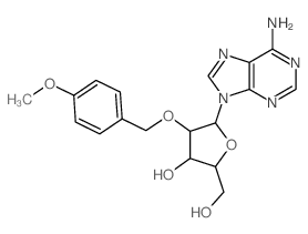 Adenosine,2'-O-[(4-methoxyphenyl)methyl]- (9CI)结构式