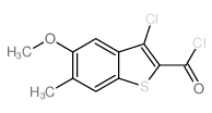 3-Chloro-5-methoxy-6-methylbenzo-[b]thiophene-2-carbonyl chloride Structure