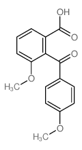 Benzoic acid,3-methoxy-2-(4-methoxybenzoyl)- Structure