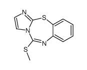 5-methylthioimidazo[2,1-b][1,3,5]benzothiadiazepine结构式