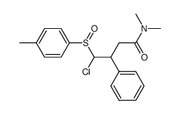 4-chloro-N,N-dimethyl-3-phenyl-4-(p-tolylsulfinyl)butanamide结构式