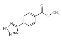 4-(2H-1,2,3,4-四唑-5-基)苯甲酸甲酯结构式