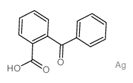 2-benzoylbenzoic acid, silver salt Structure