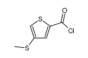 2-Thiophenecarbonylchloride,4-(methylthio)-(9CI)结构式