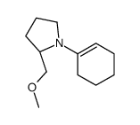 (2S)-1-(cyclohexen-1-yl)-2-(methoxymethyl)pyrrolidine结构式