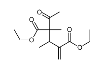 diethyl 2-acetyl-2,3-dimethyl-4-methylidenepentanedioate Structure