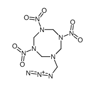 1-(azidomethyl)-3,5,7-trinitro-1,3,5,7-tetrazocane Structure