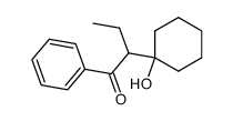 3-cyclohexyl-3-hydroxy-2-ethyl-1-phenyl-1-propanone结构式
