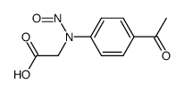 N-nitroso-N-(4-acetylphenyl)glycine Structure
