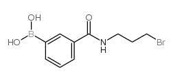 N-(3-溴丙基)-3-硼苯甲酰胺结构式