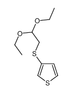 3-(2,2-diethoxyethylsulfanyl)thiophene Structure